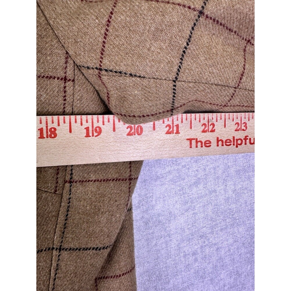 Pendleton Checkered Virgin Wool Jacket Zip Front … - image 9